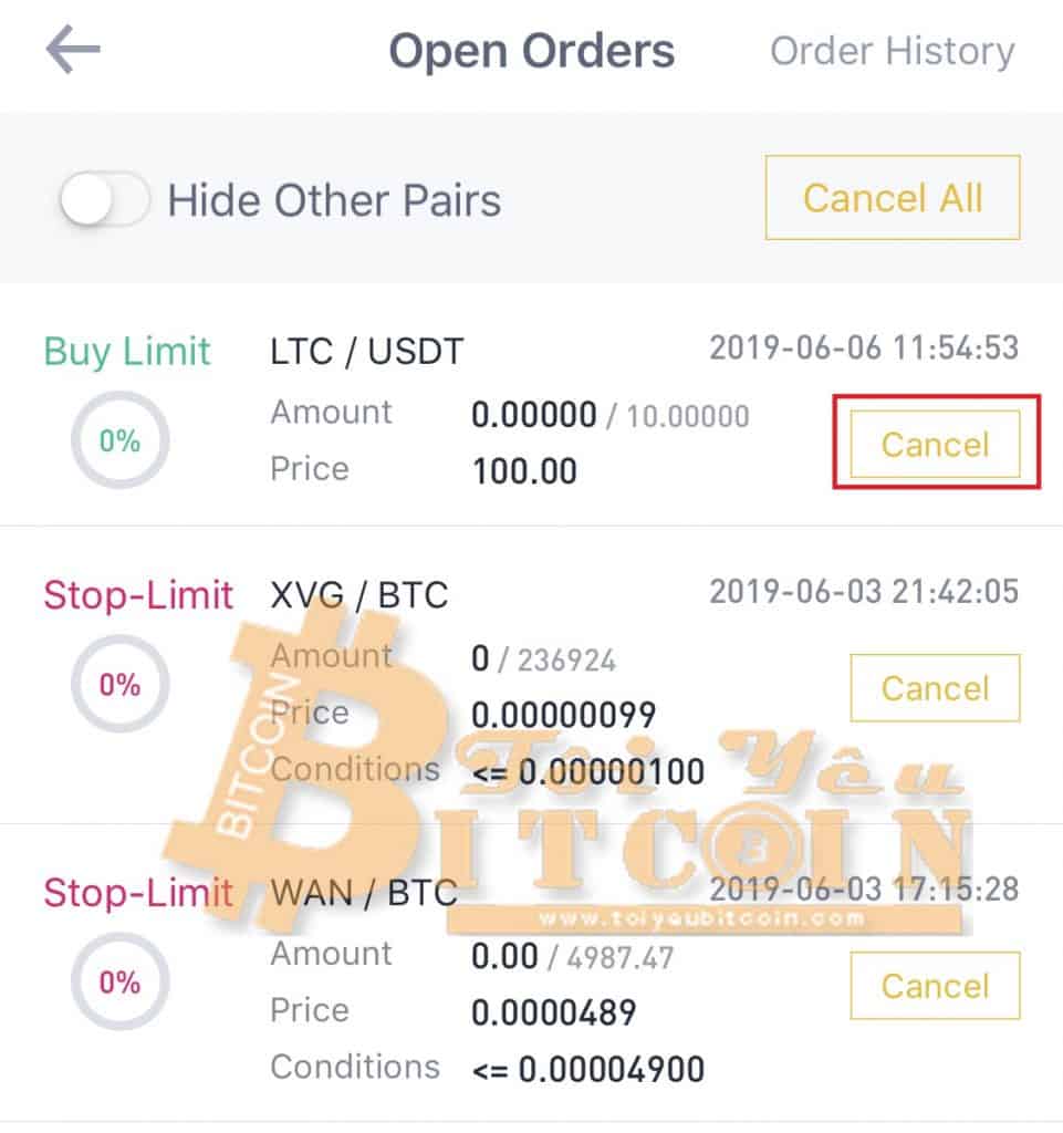 Trade coins on the Binance app.  Photo 3