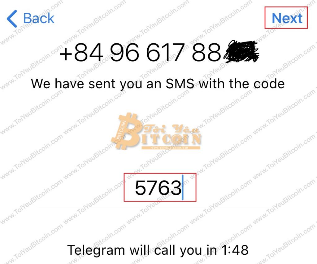 Install and register a Telegram account on your phone.  Photo 4