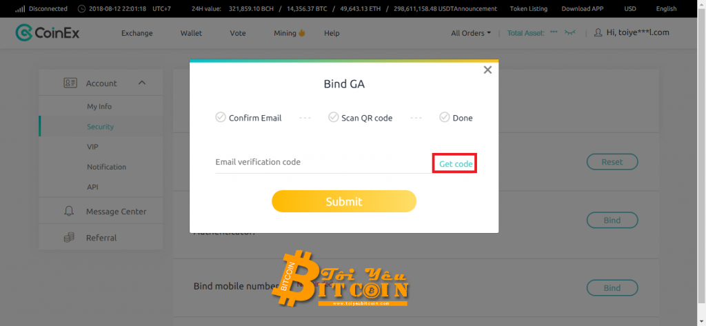 CoinEx account security.  Photo 2