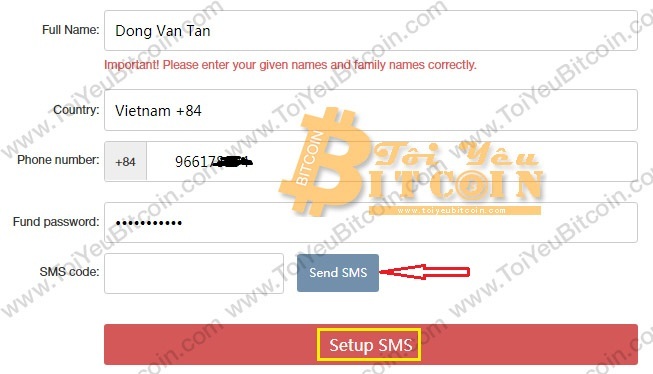 Verify phone number with Gate io exchange.  Photo 1