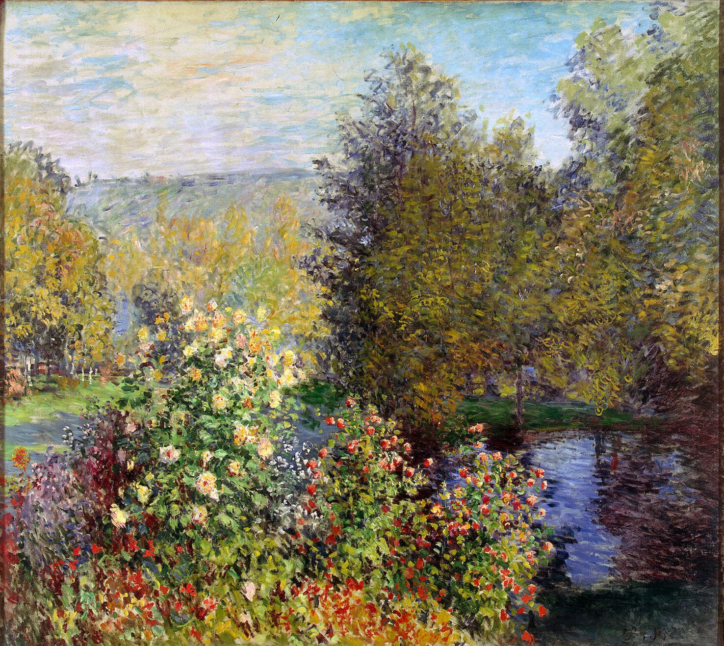 Corner of the garden in Montgeron by Claude Monet.  Source: Wikipedia