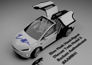 Elon Musk's signature Tesla NFT car model is about to be auctioned