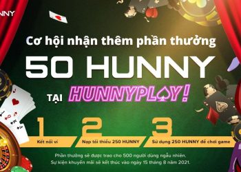 HunnyPlay organizes an event to receive up to 50 HUNNY for players
