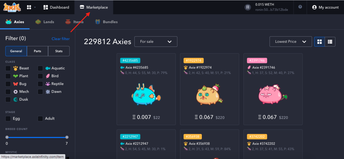 Axie Market