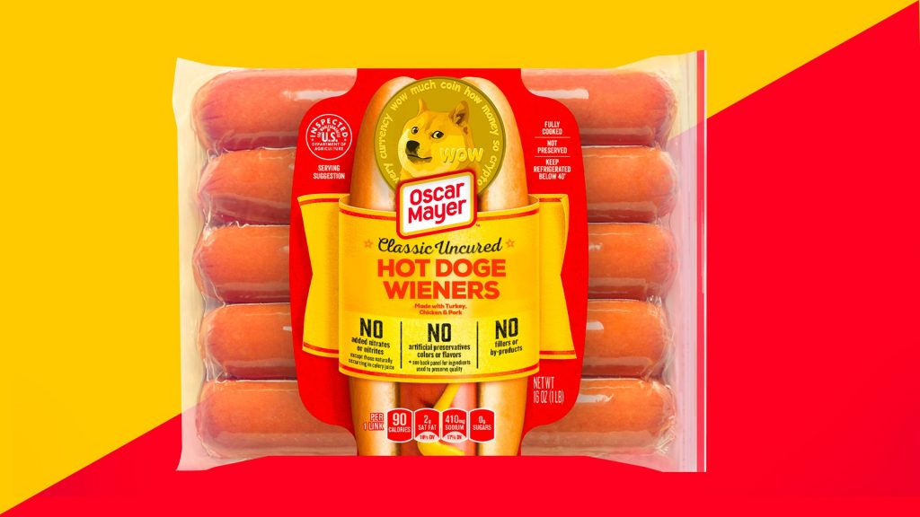 Oscar Mayer auctions for "Hot Doge Wieners" package with 10,000 Dogecoin (DOGE)