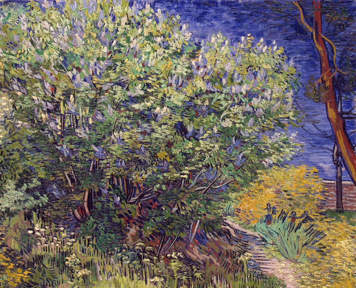 Lilac bush painted by Vincent van Gogh. Source: Wikipedia