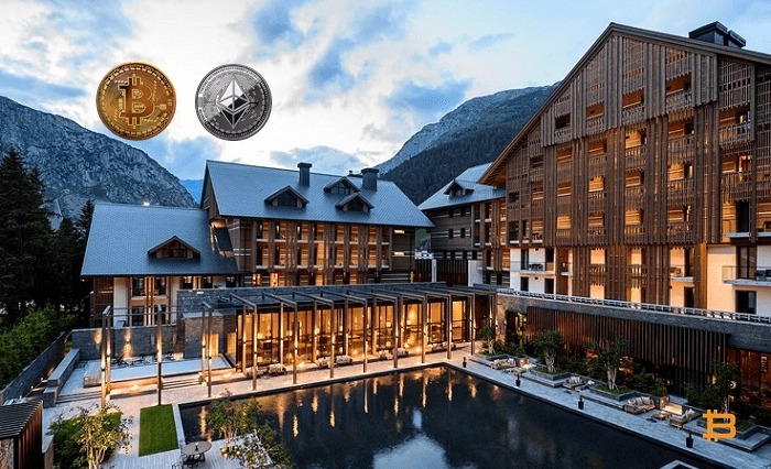 The 5-star Swiss hotel accepts payments in cryptocurrencies