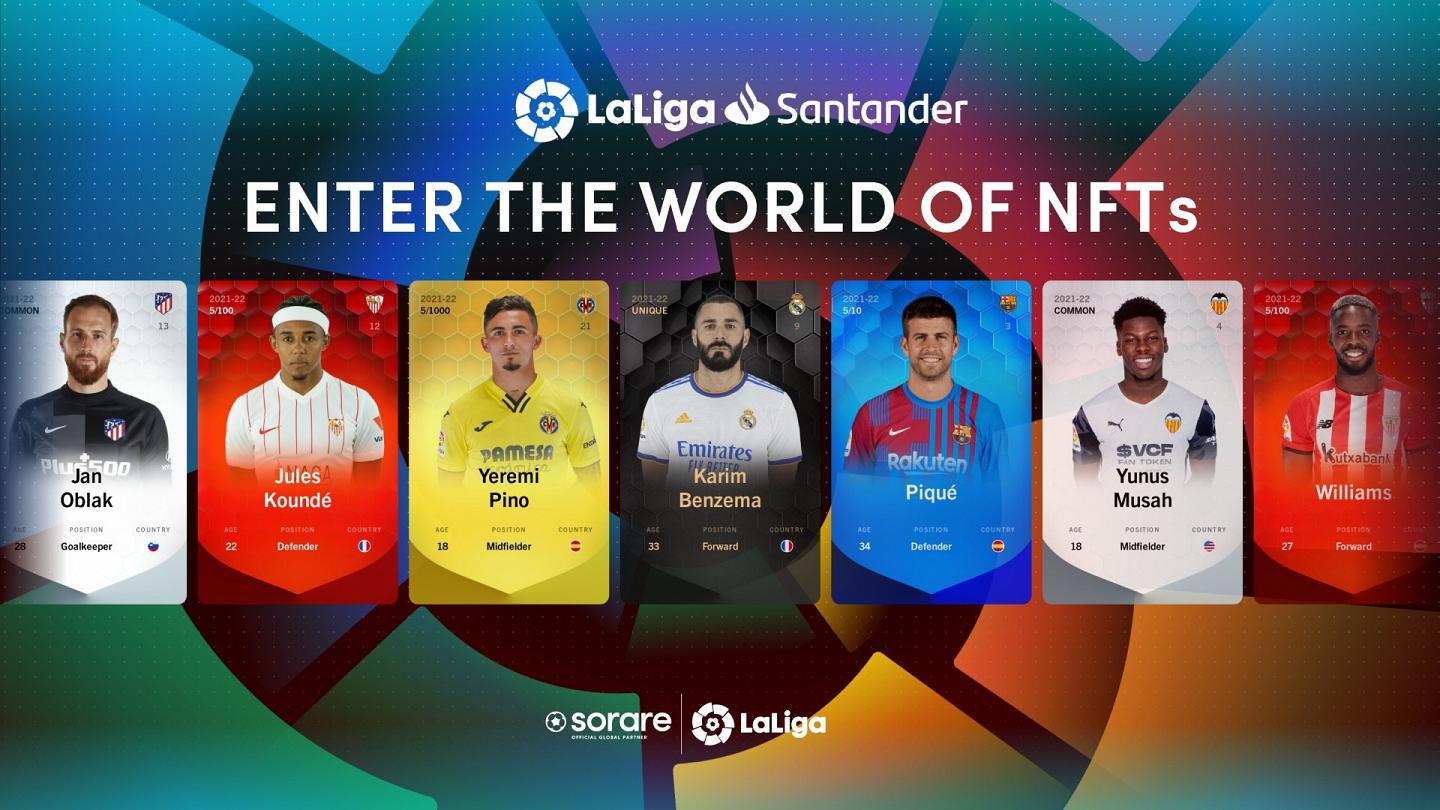 Spain's La Liga enters NFT and blockchain world with fantasy football cards  for its players | Euronews