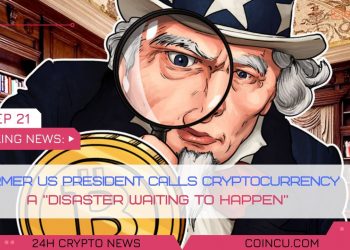 Former US president calls cryptocurrency a catastrophe waiting to transpire | On 01 Sep 2021 Crypto News