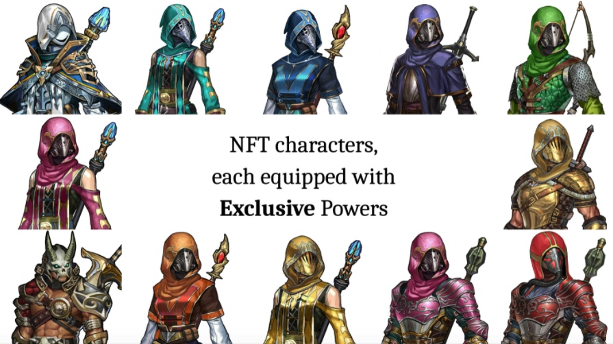 Cryptia game characters