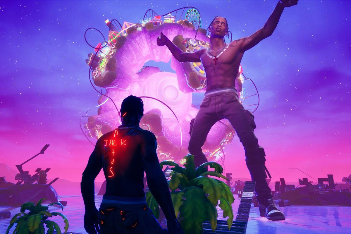 Travis Scott's first concert on Fortnite