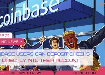 Coinbase end users can deposit checks straight into their account | News on 28 Sep 2021 Crypto News
