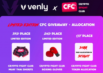 Crypto Fight Club Accompanies Venly to Launch Giveaway Event with NFT Fighting Gear Rewards and Assignment Slots