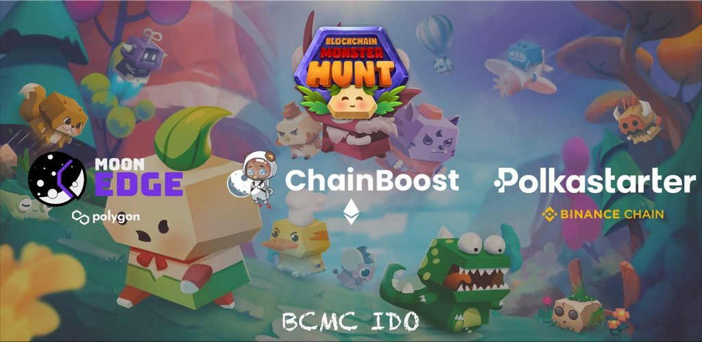 IDO Blockchain Monster will take place on 3 platforms: Polkastarter, ChainBoost and MoonEdge