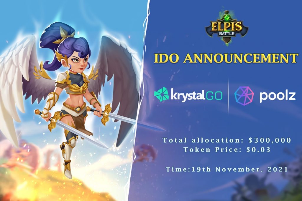 The Elpis Battle game will host IDOs on 2 platforms KrystalGO and Poolz