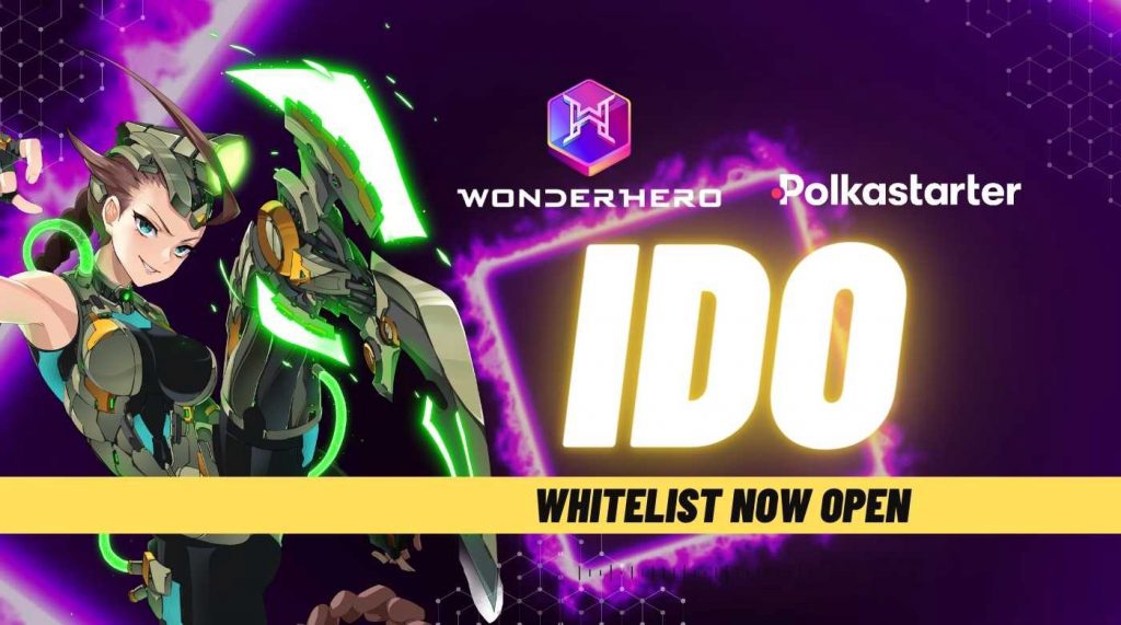 The IDO WonderHero (WND) whitelist on Polkastarter is open