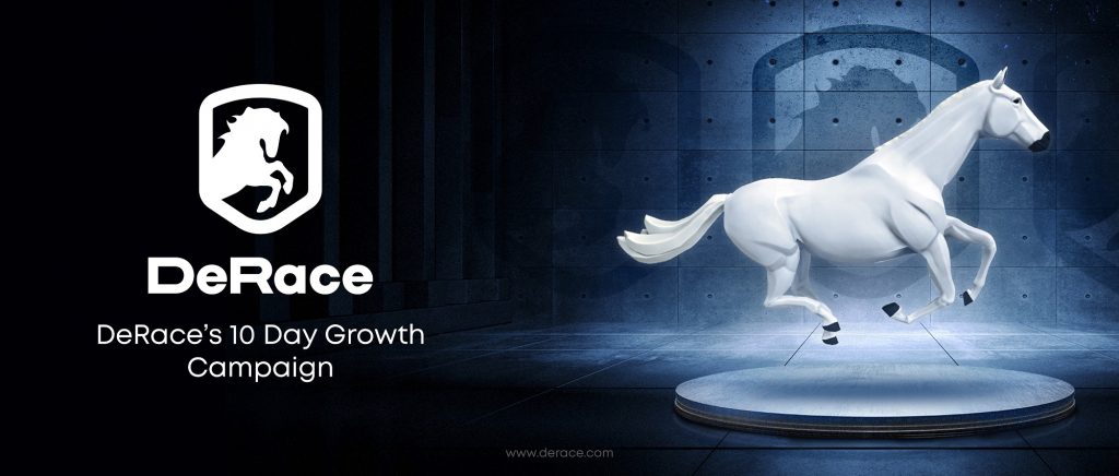 Today's hottest horse racing project DeRace boosts all the "power" with a 10-day growth campaign for DERC