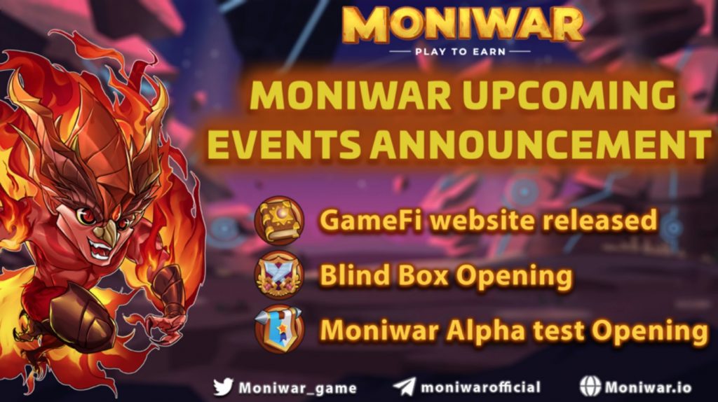 Update upcoming Moniwar events