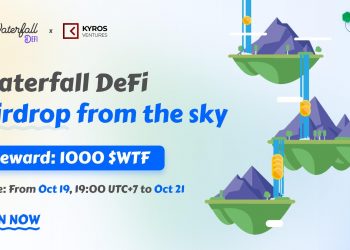 Waterfall DeFi and Kyros Ventures organize an "Airdrop from the sky" event worth 1000 WTF