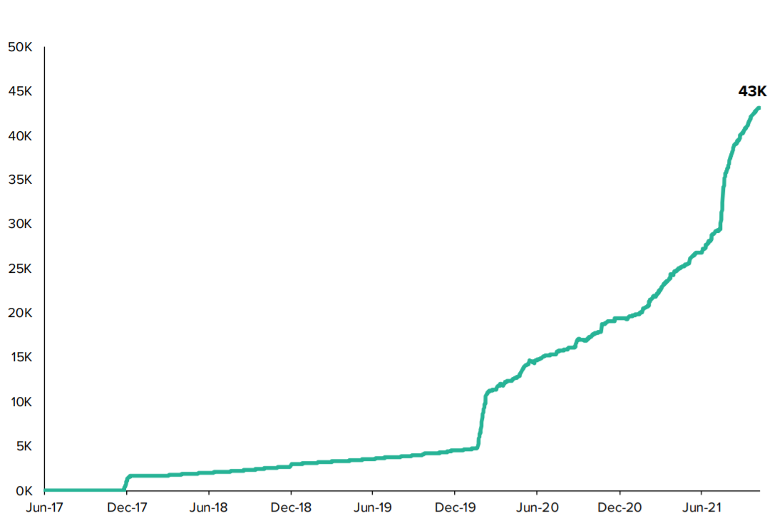 Metaverse user wallet.  Source: grayscale