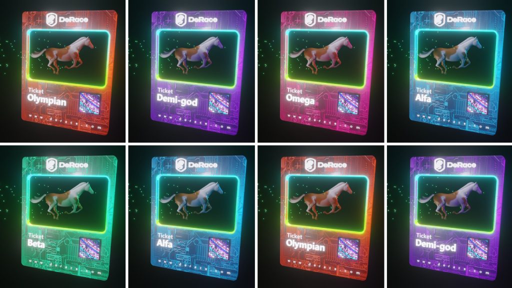 DeRace (DERC) announces the ticket exchange mechanism for real NFT horses in the game