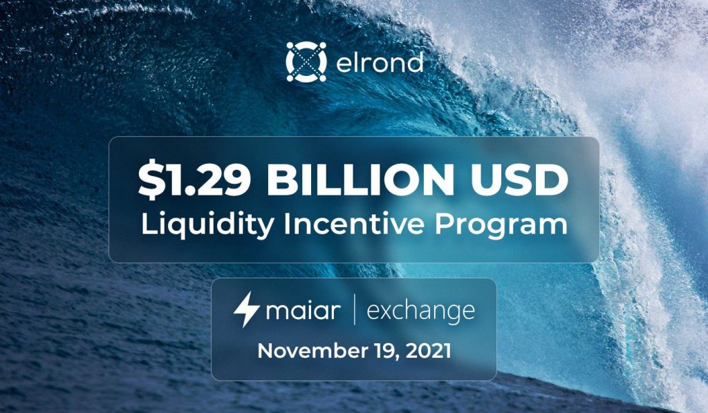 Elrond (EGLD) launches DEX Mair and a $ 1.29 billion liquidity stimulus fund