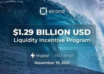 Elrond (EGLD) launches DEX Mair and a $ 1.29 billion liquidity stimulus fund