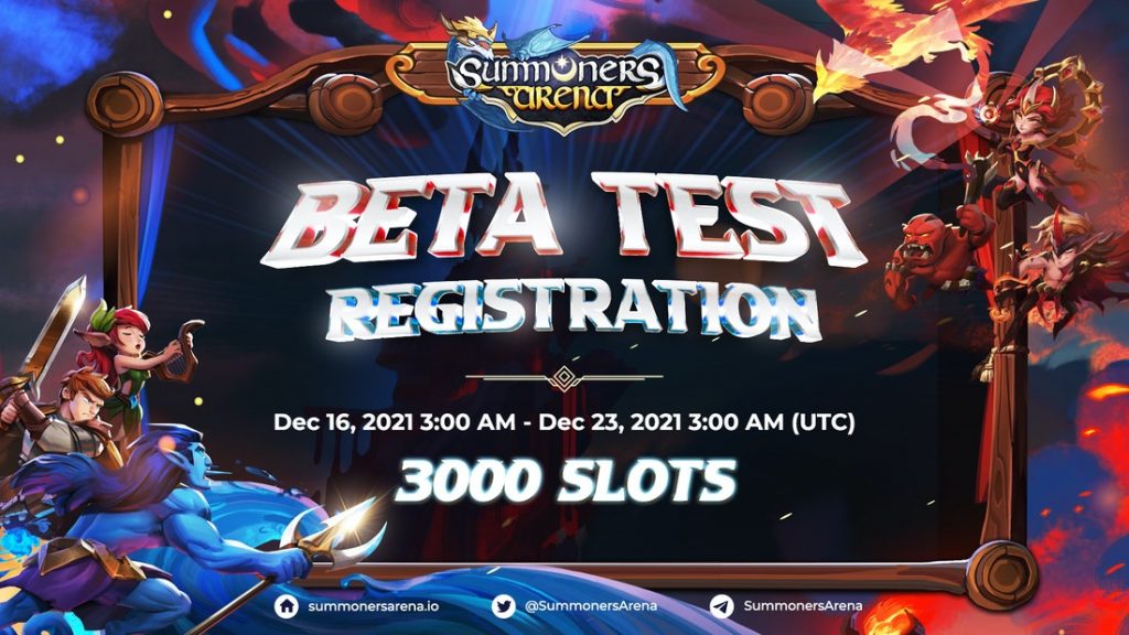 Summoners Arena: Register to Try the Beta Test - Get Attractive Gifts Now!