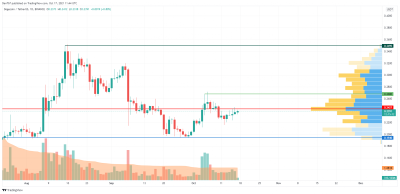 DOGE/USD Chart by Trading View