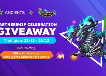 Ancient8 x Summoners Arena: Partnership announcement and 100 events up for grabs for the beta gaming experience