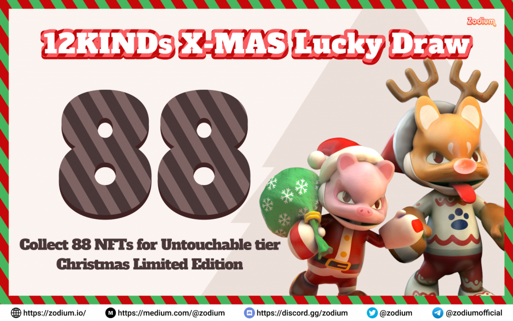 Merry Christmas with Zodium (ZODI): Collect 88 NFTs for an "untouchable" limited edition