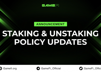New staking and unstaking policy on GameFi Launchpad