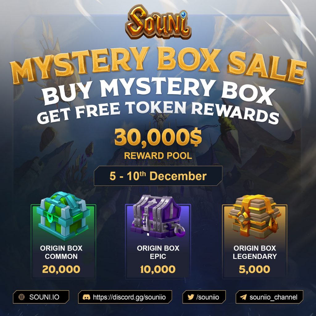 Souni launches the MYSTERY BOX SALE event and rewards 30,000 USD in SON tokens