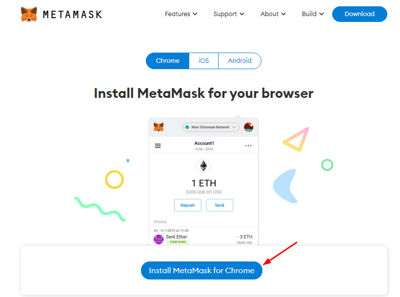 Install MetaMask for Chrome