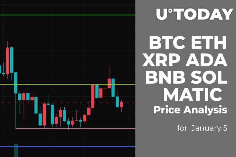 BTC, ETH, XRP, ADA, BNB, SOL and MATIC Price Analysis for January 5