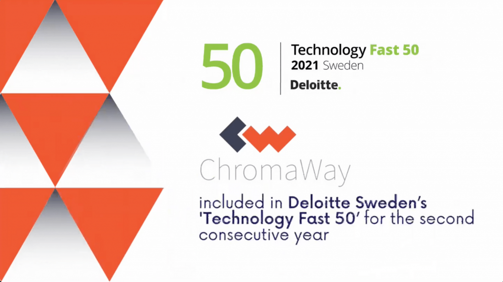 ChromaWay has been included for the second consecutive time in the "Technology Fast 50" ranking.