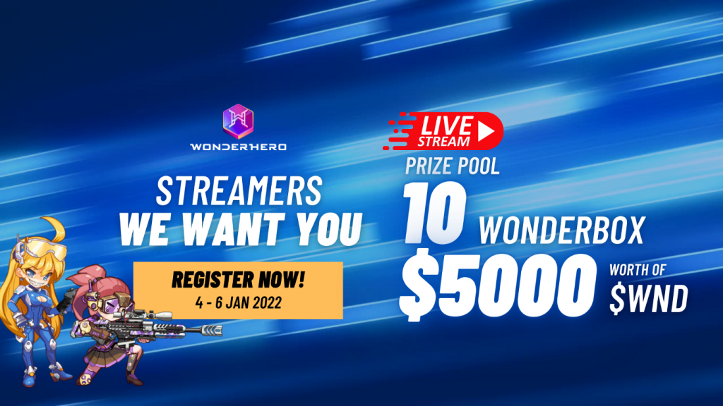 WonderHero opens the Streaming contest before the official release of the game