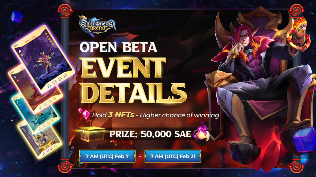 Summoner Arena Open Beta Event Details