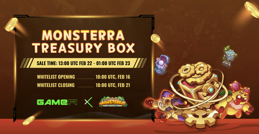 Monsterra opens Treasury Box for sale on the GameFi.org launchpad