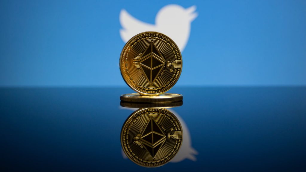 The Twitter social network supports the transfer of money via the Ethereum address