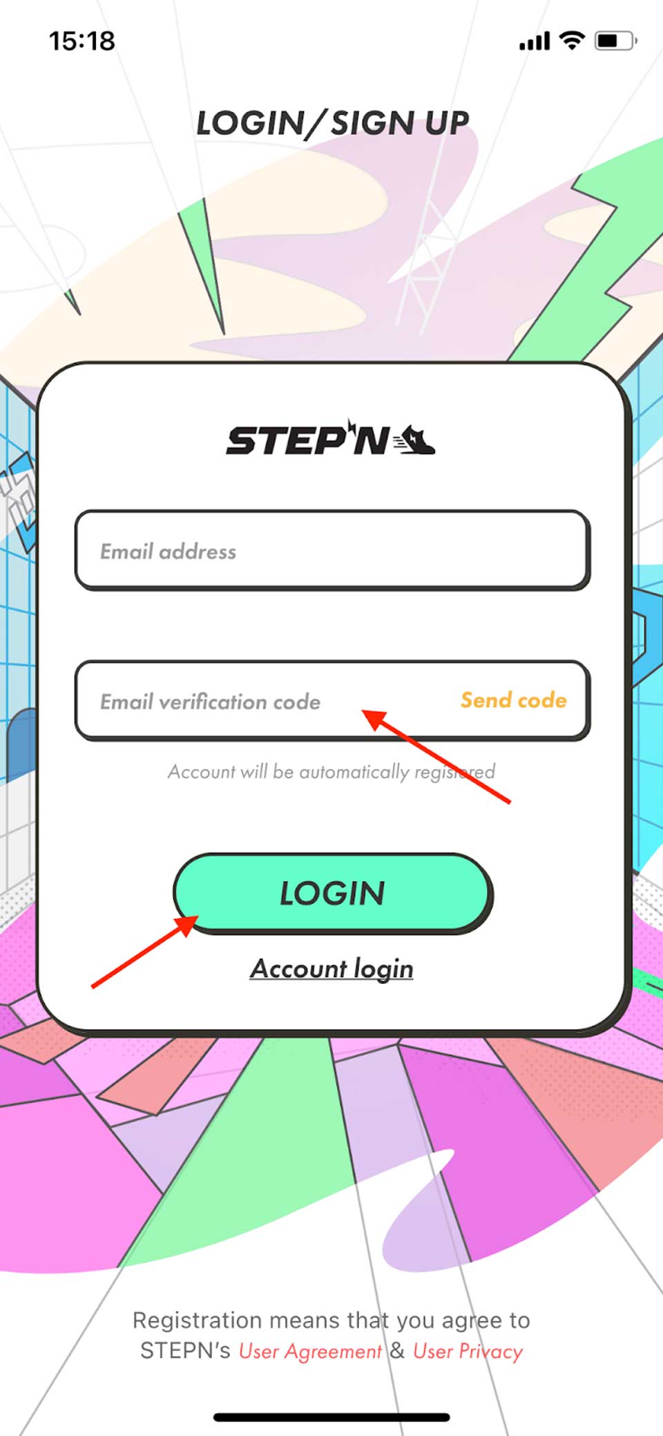 Email verification code