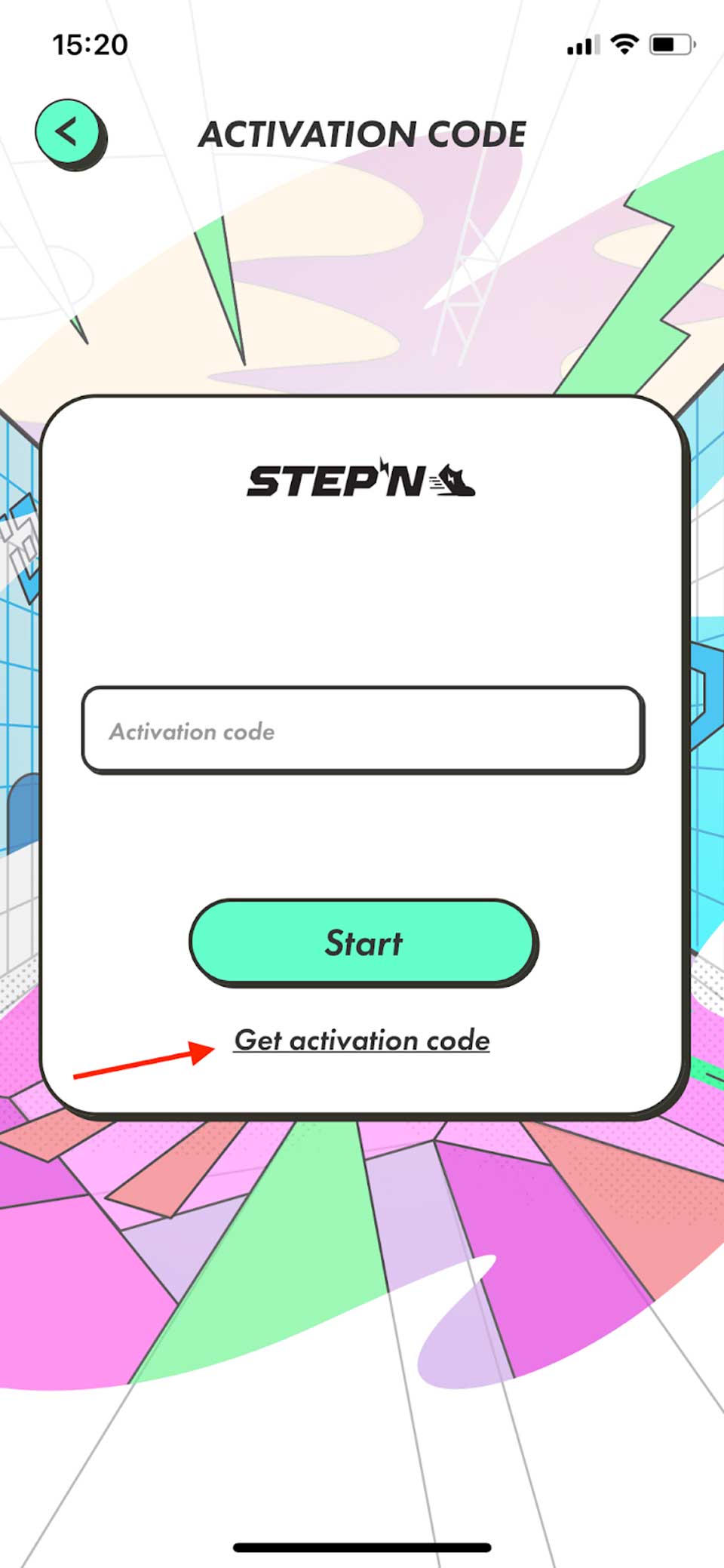 Get the activation code