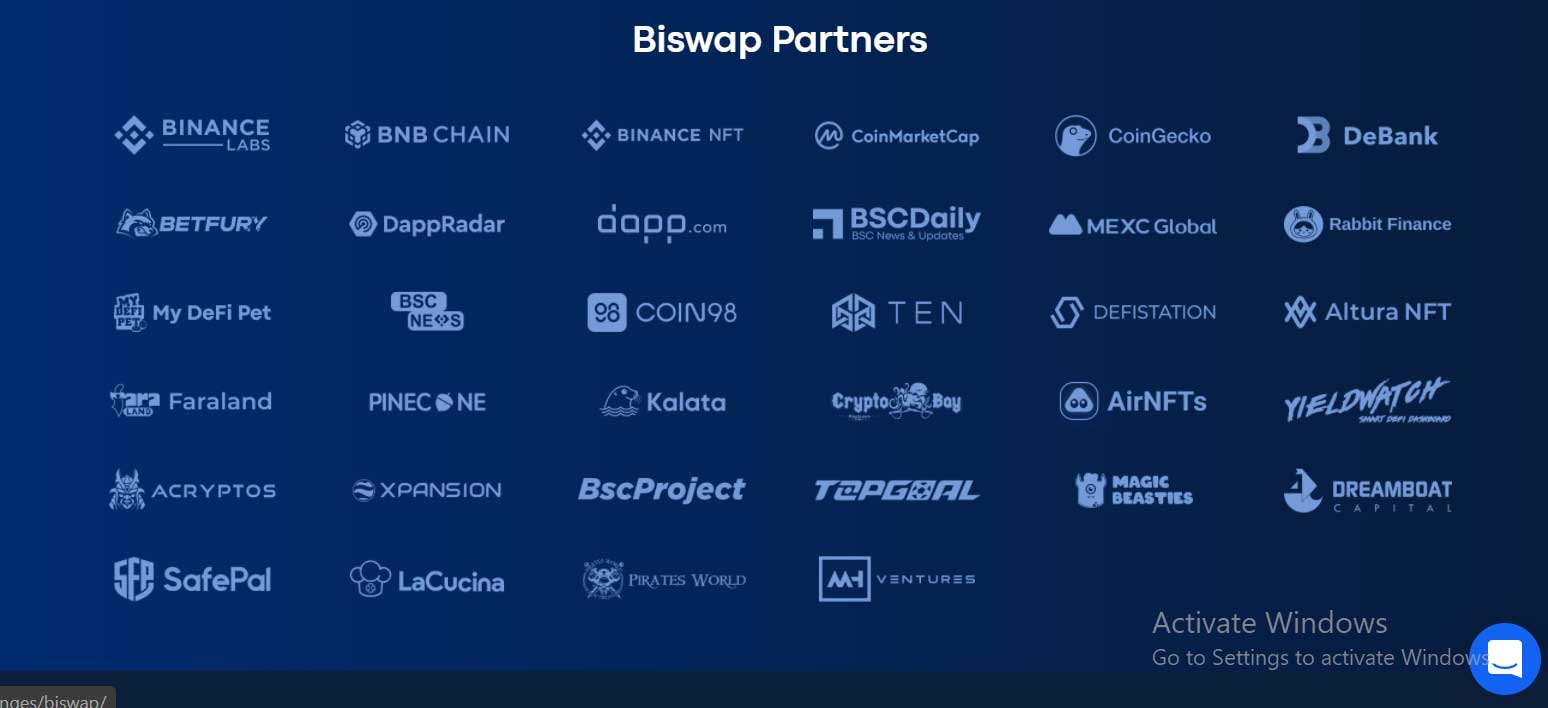 Investors and development partners of the Biswap project