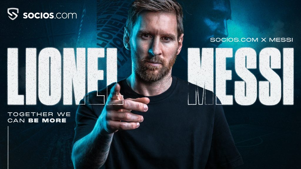 Lionel Messi becomes an ambassador of the Socios brand