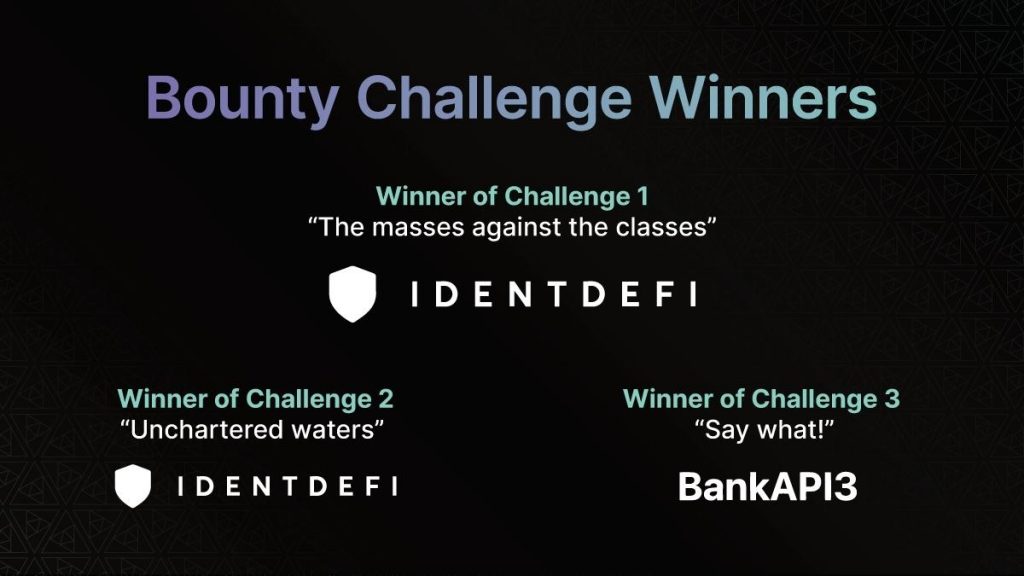 Outstanding IdentDeFi and BankAPI3 win Bounty API3 at ETHDenver 2022