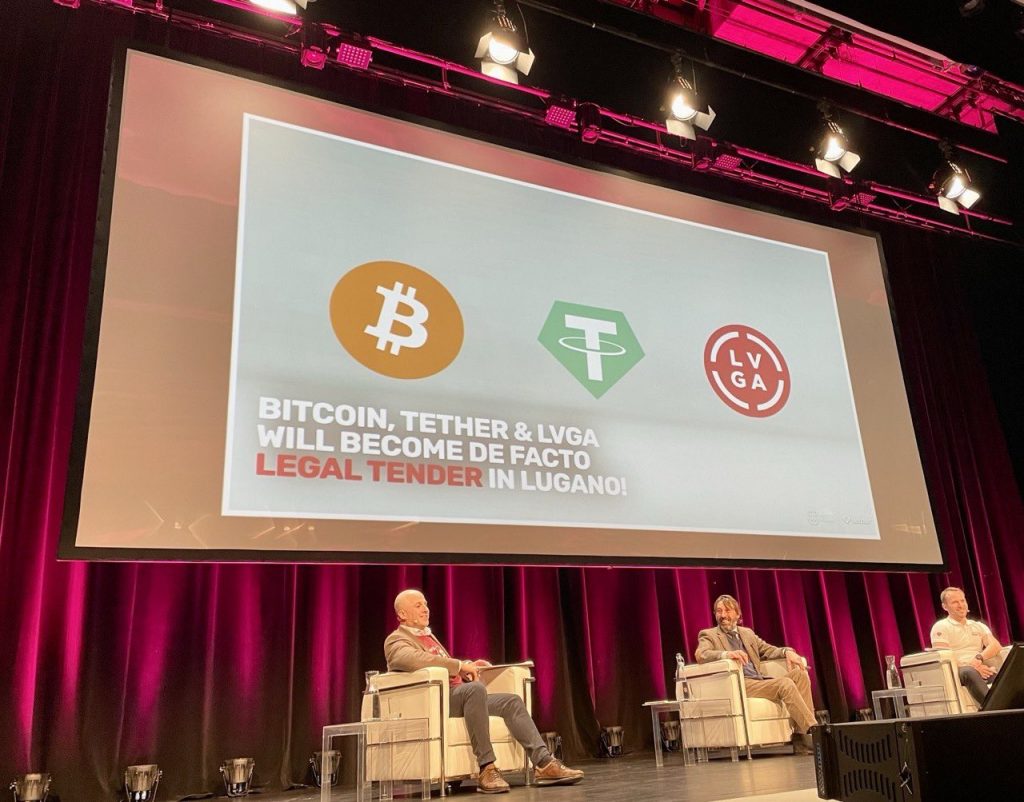 The Swiss city of Lugano recognizes Bitcoin (BTC) and Tether (USDT) as currency.