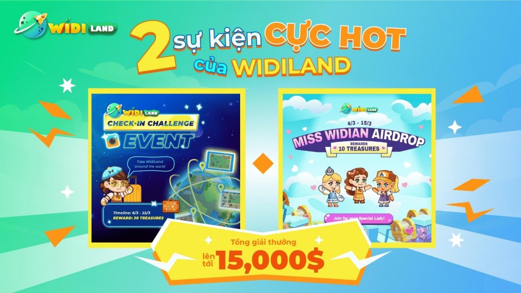 WidiLand - GameFi opens 2022 with two HOT events and a total prize pool of up to USD 15,000