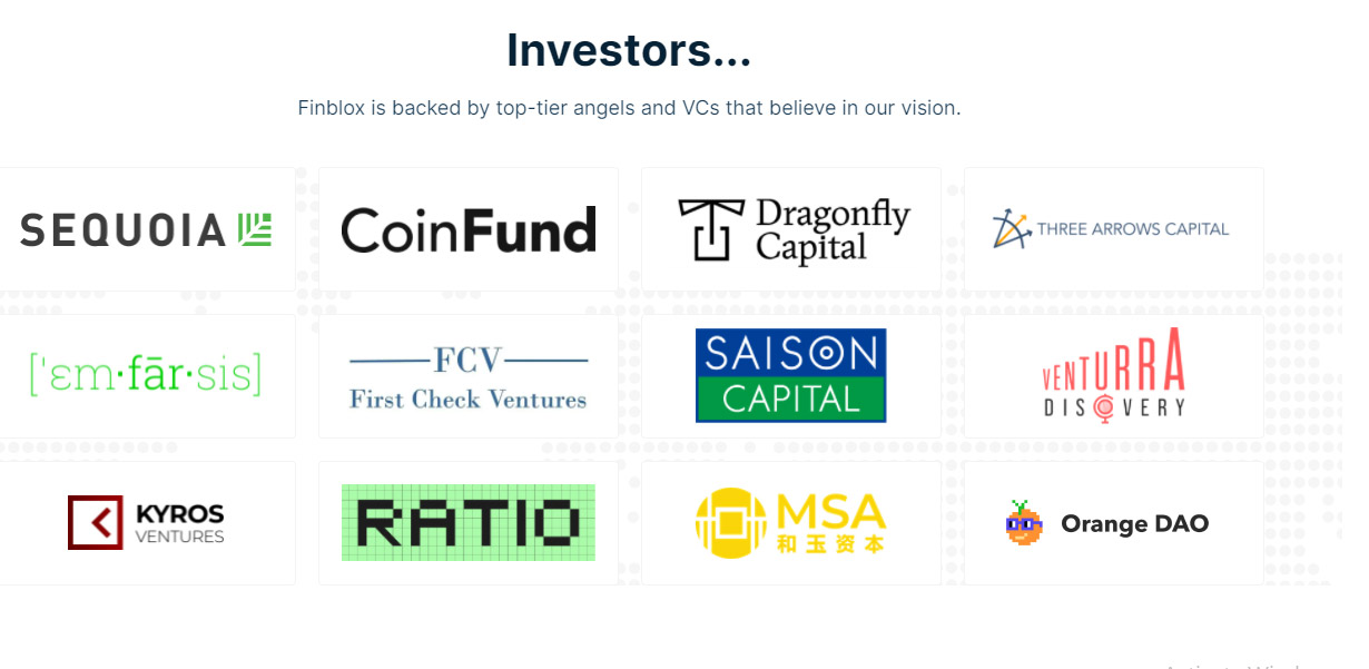 Finblox investors