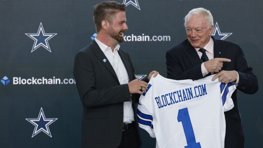 Blockchain.com becomes the NFL's first crypto sponsor with the Dallas Cowboys