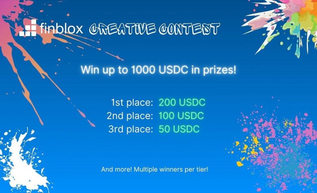 Finblox launches a creative competition with a total prize of 1000 USD